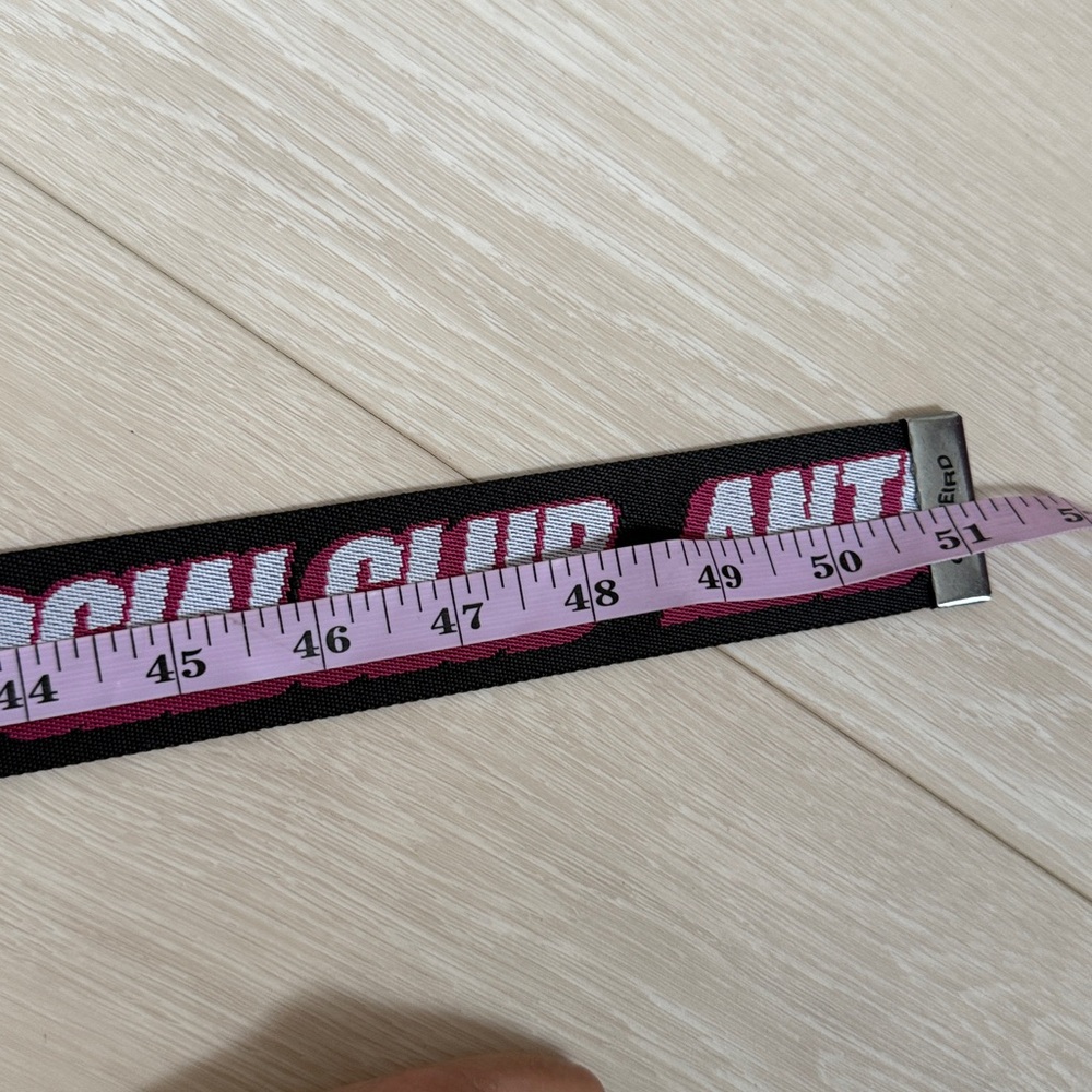 Anti Social Social Club Black Belt with Pink and White Logo - Picture 4 of 10